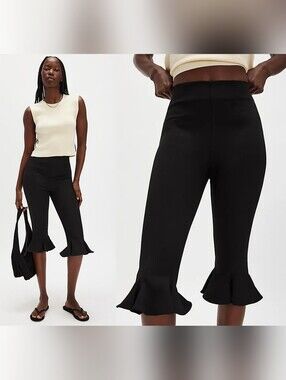 Free People Regina Ruffle Capris
